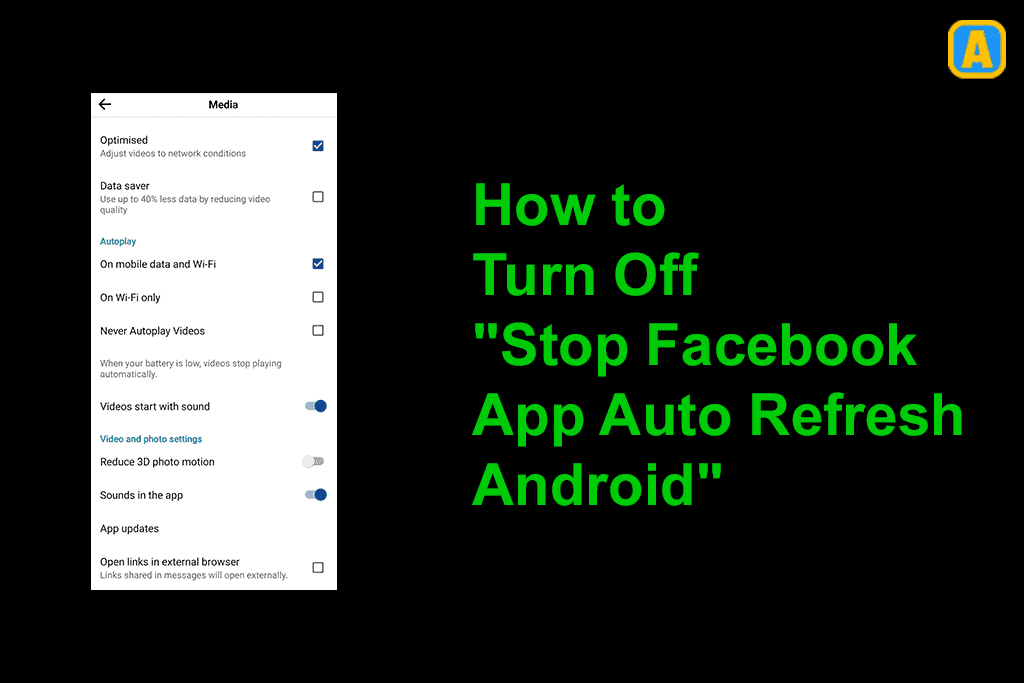 Stop Facebook App Auto Refresh Android