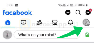 Access the Menu - Turn Off Facebook Sounds