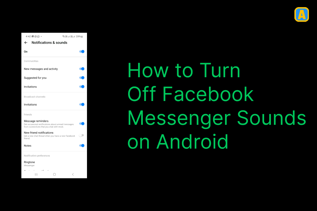 How to Turn  Off Facebook  Messenger Sounds  on Android