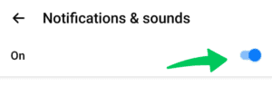 Notification and sounds  - Turn Off Facebook Messenger Sounds