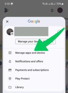 Click on the Manage Apps and Device - How to Uninstall and Delete Apps on Android