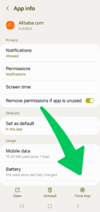 Click on the Force Stop - What Does Force Stop Mean on an App