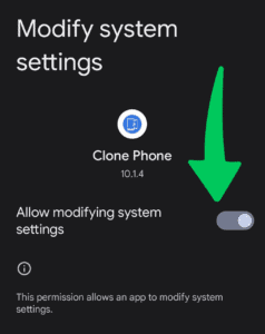 Modify System Settings - How to Transfer Data From Android to Android