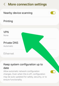 Choose VPN from the Given Options