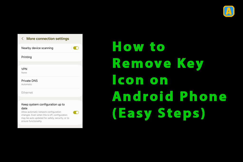 How to Remove Key Icon on Android Phone