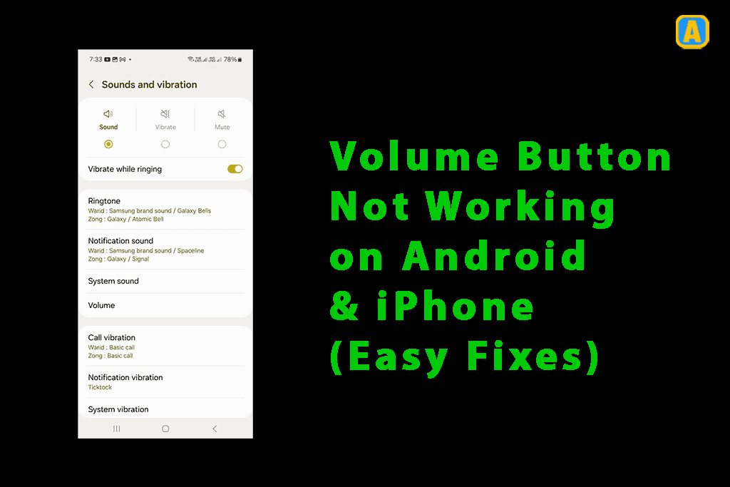 Volume Button Not Working on Android