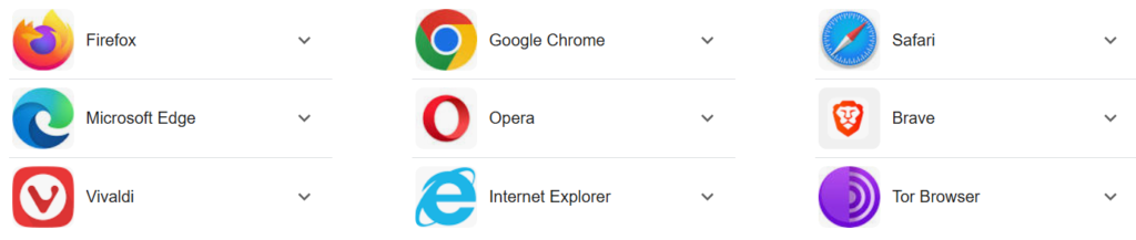 Different Browser