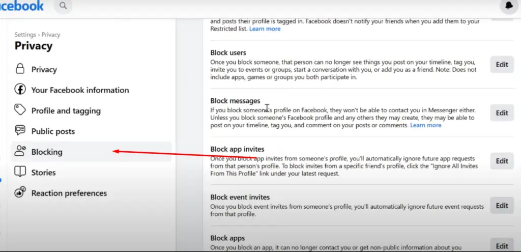 Blocking